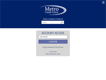 Tablet Screenshot of metrofcu.org